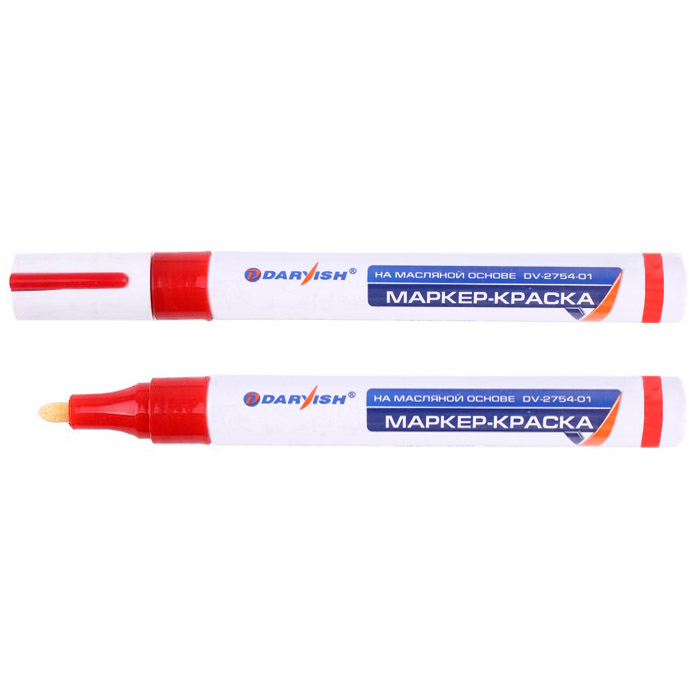 Маркер-краска 'Darvish' красный цвет на масляной основе, DV-2754-01