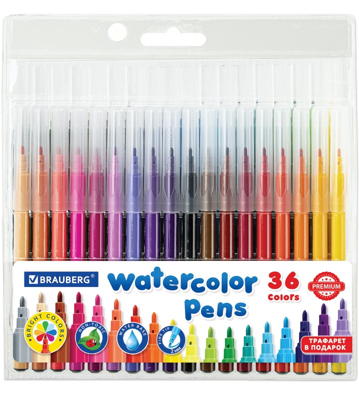 Фломастеры Brauberg 'Premium' 36 цв., 152505
