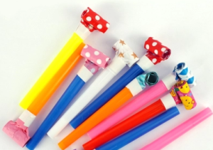 Праздничное украшение "Дудки-язычки" (10шт/уп), DV-H-1056