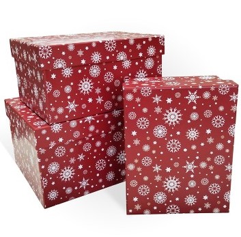 Коробка подарочная крафт 'Первый снег', 330х230х135, Д10103П.378.1.1