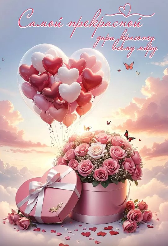 Открытка Самой прекрасной, 6800720