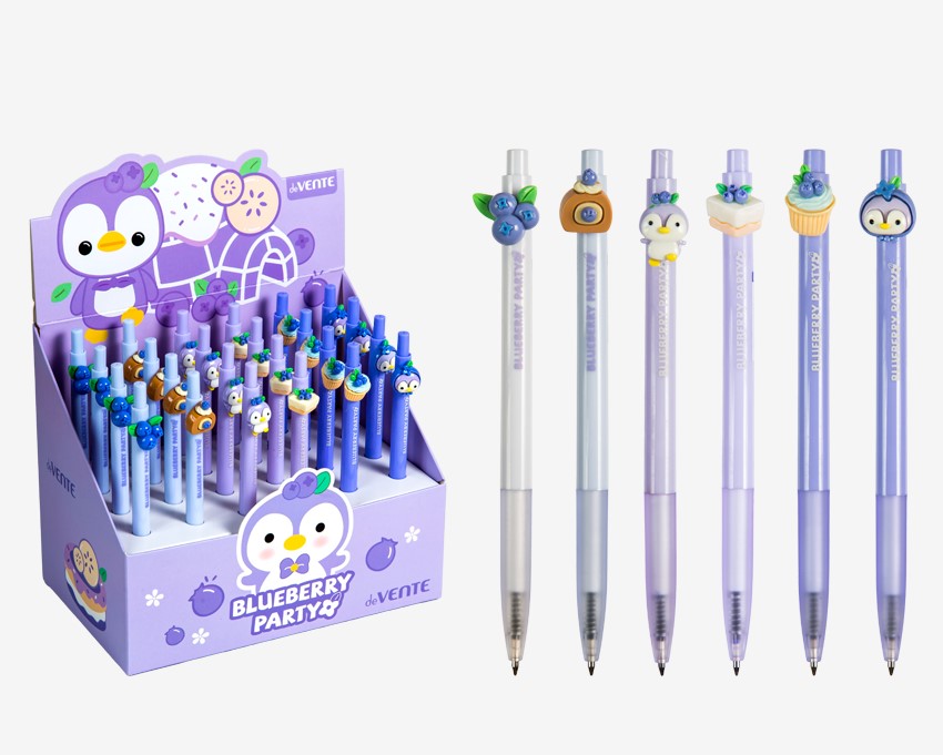 Ручка шариковая автоматическая подарочная 'deVENTE. Blueberry Pinguin', 5070407