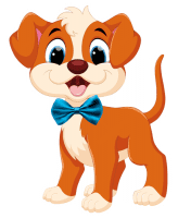 Плакат-вырубка Этюд "Щенок" 470х355 006