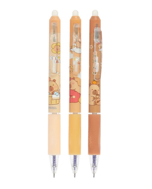 Ручка гелевая пиши-стирай КАПИБАРА, синяя, GP-8200