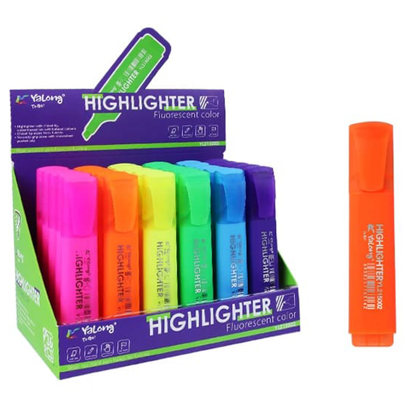 Текстомаркер 'Yalong', неоновые цвета , 1-5 мм, YL215002