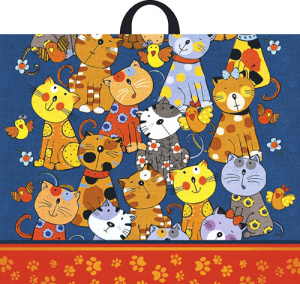 Пакет ПЭ с петлевой ручкой 60х50 , (Кошкин дом) , ПТЛ44129