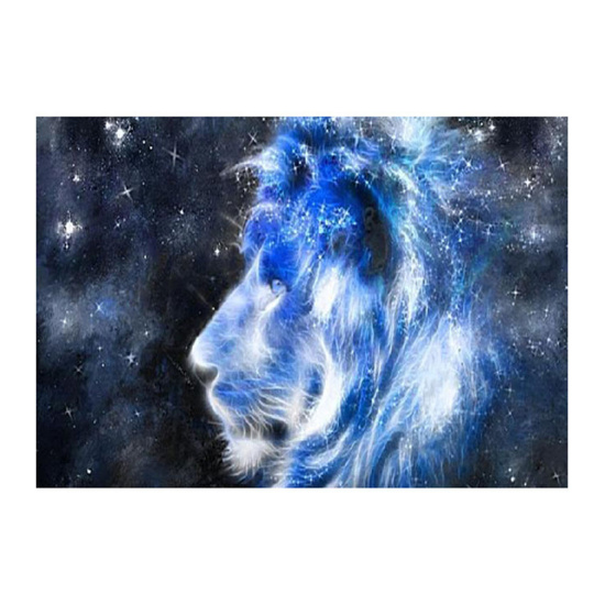 Алмазная мозайка Звездный лев (25х30 см), М-11519