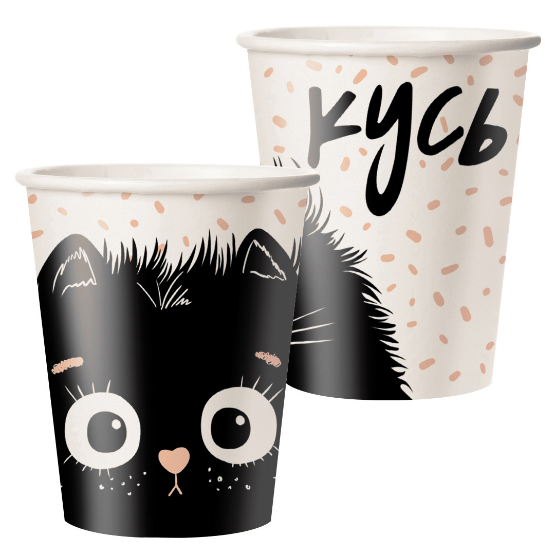 Набор стаканов 'Котик', (10 шт;уп), 77547