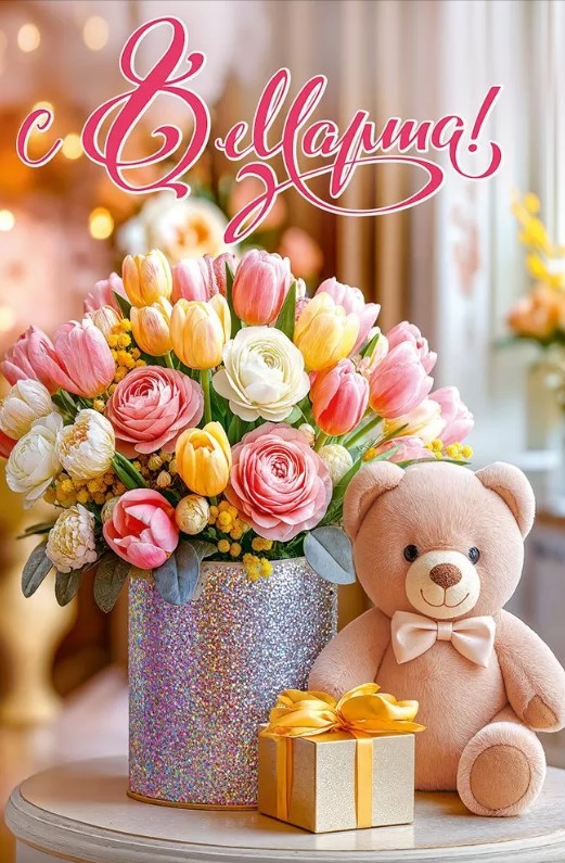 Открытка С 8 Марта, 5.0002308