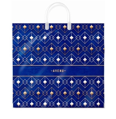 Пакет ПЭ с пластмассовыми ручками 38х35+10см (90) (Авеню) ламинированный, ПЛР58846