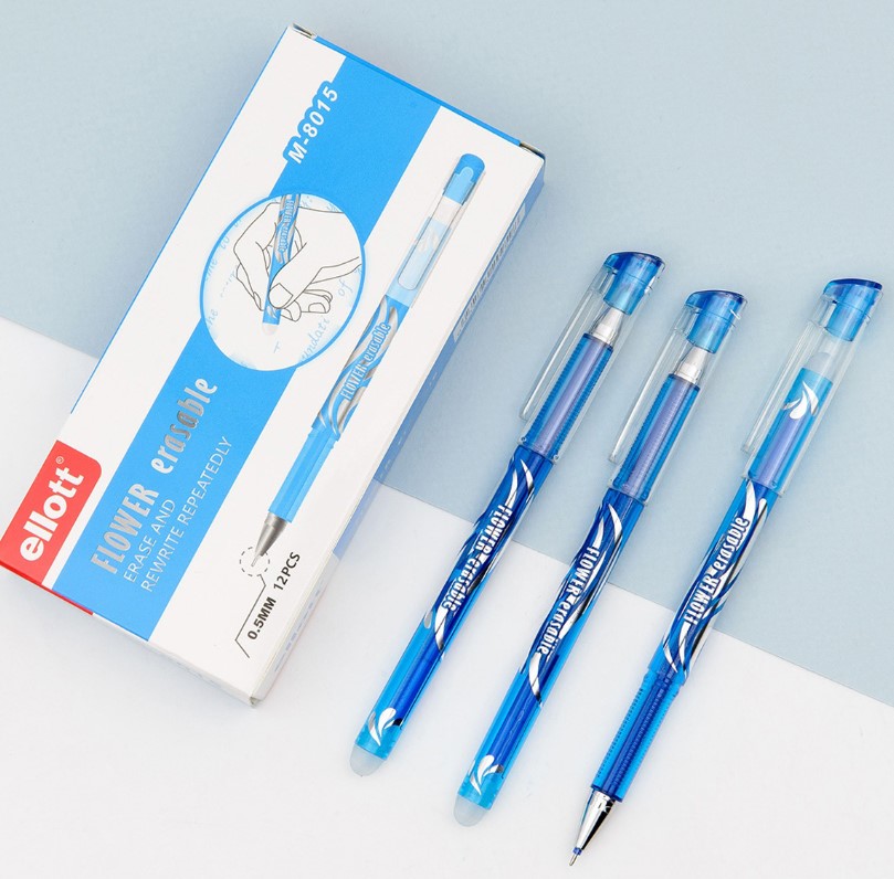 Ручка пиши-стирай  EIIOTT, гелевая  0,5 мм синяя, М-8015