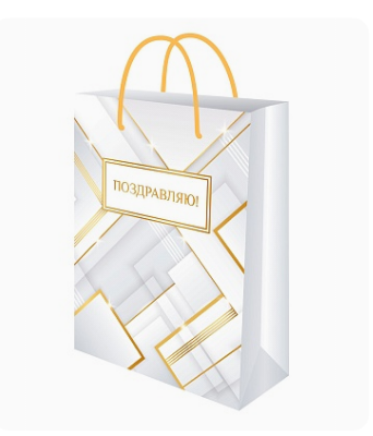 Пакет подарочный с глянц.лам. 22х31х10 см (ML) Графика, ППК-7886