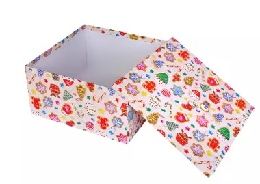 Коробка подарочная Miland 'Новогодние сладости', 24х24х16 см., квадратная (Серия 5в1), картон, 1857