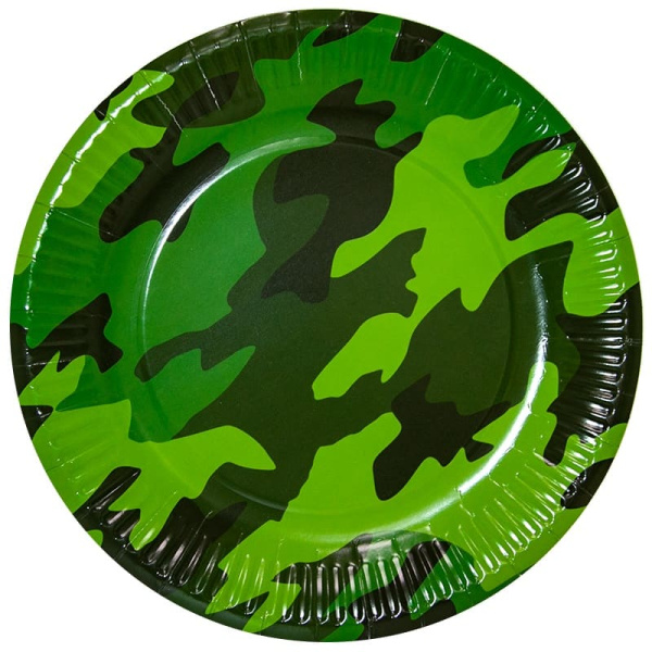 Набор тарелок 7';18 см, Камуфляж (6 шт;уп), 77180