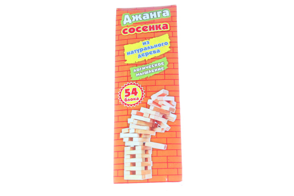 Игра 'Джанга-башня сосенка' (6х6х20 см.), 4607155189671