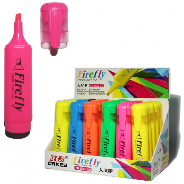 Текстомаркер 'Firefly', неоновые цвета , 1-5 мм, OR-505-30
